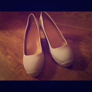 J. By J Crew canvas espadrille wedges